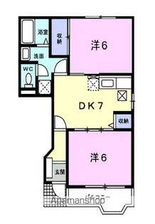 シュベリュール【1階】の間取り